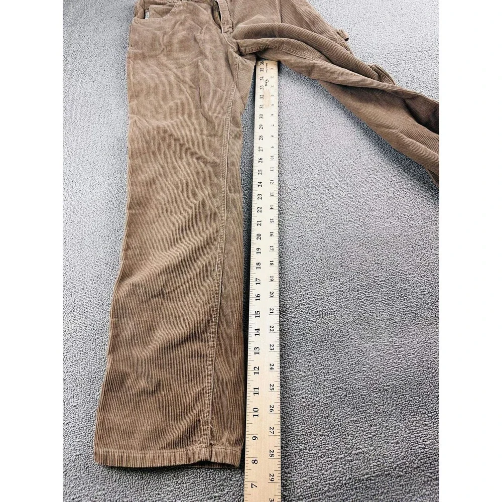 Vintage Gasoline Industrial Pants Women 14 Brown Corduroy Carpenter Hong Kong 90